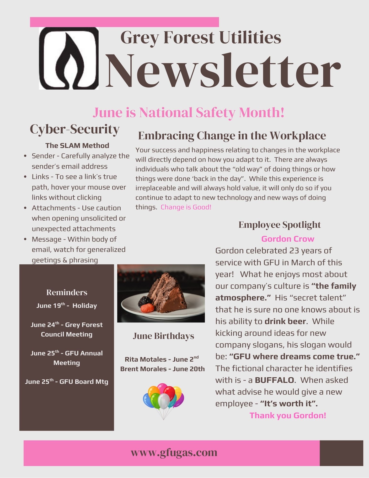 June 2025 Newsletter June 2025 Newsletter